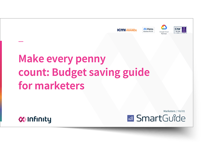 Cover Image: Budget saving guide for marketers